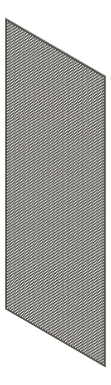 3D Presentation Image of Panel Acoustic Keystone KeyNirvana KP1 3000x1200 BlackendLegno