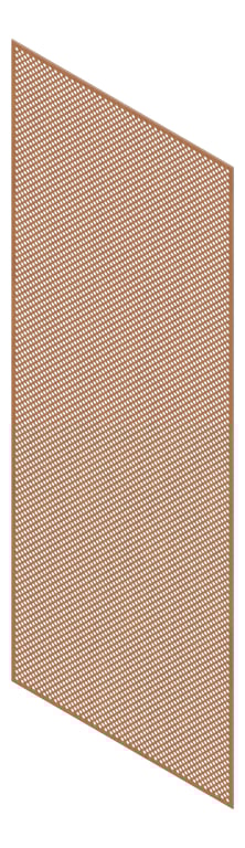 3D Presentation Image of Panel Acoustic Keystone KeyNirvana KP1 3000x1200 EuropeanWalnut