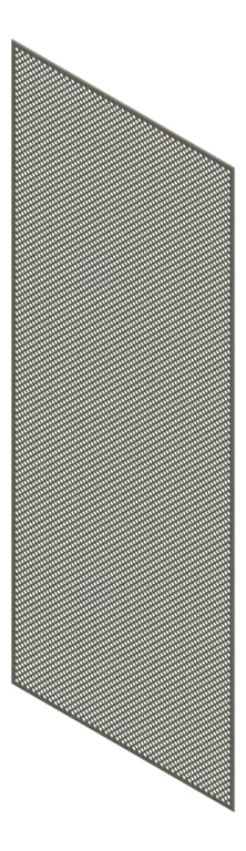 3D Presentation Image of Panel Acoustic Keystone KeyNirvana KP1 3000x1200 MidnightOak