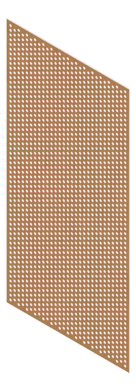 3D Presentation Image of Panel Acoustic Keystone KeyNirvana KP2 2400x1200 EuropeanWalnut