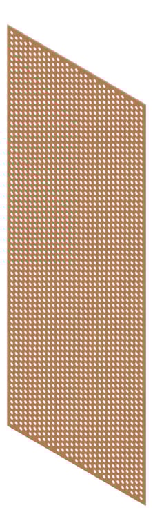 3D Presentation Image of Panel Acoustic Keystone KeyNirvana KP2 3000x1200 EuropeanWalnut