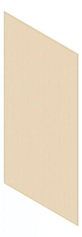 3D Presentation Image of Panel Acoustic Keystone KeyNirvana KP3 2400x1200 BlondeOak