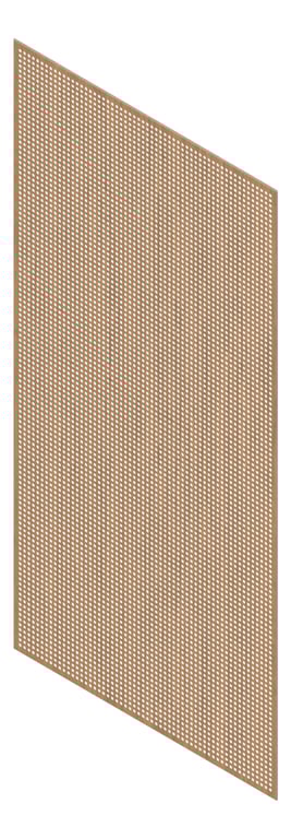 3D Presentation Image of Panel Acoustic Keystone KeyNirvana KP3 2400x1200 FlorentineWalnut