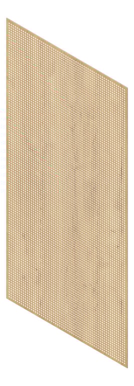 3D Presentation Image of Panel Acoustic Keystone KeyNirvana KP3 2400x1200 PlankedUrbanOak