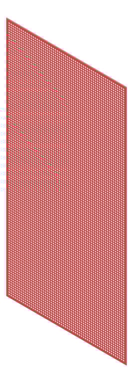 3D Presentation Image of Panel Acoustic Keystone KeyNirvana KP3 2400x1200 PrimaryRed