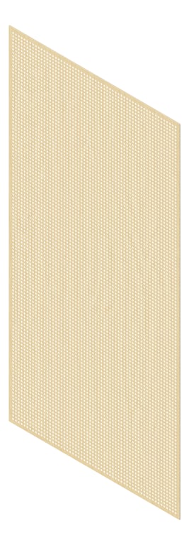 3D Presentation Image of Panel Acoustic Keystone KeyNirvana KP3 2400x1200 RawBirchPly