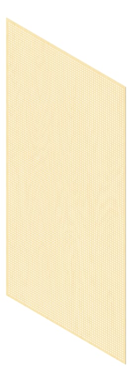 3D Presentation Image of Panel Acoustic Keystone KeyNirvana KP3 2400x1200 RotaryHoopLine