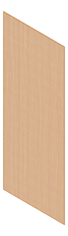 3D Presentation Image of Panel Acoustic Keystone KeyNirvana KP3 3000x1200 ElegantOak