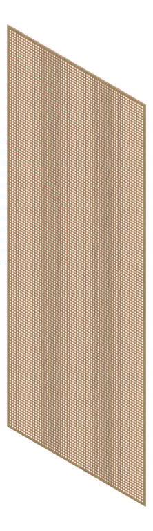 3D Presentation Image of Panel Acoustic Keystone KeyNirvana KP3 3000x1200 FlorentineWalnut