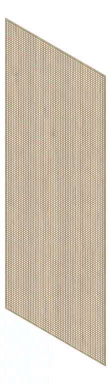 3D Presentation Image of Panel Acoustic Keystone KeyNirvana KP3 3000x1200 NotaioWalnut