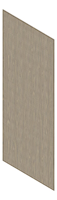 3D Presentation Image of Panel Acoustic Keystone KeyNirvana KP3 3000x1200 SepiaWalnut