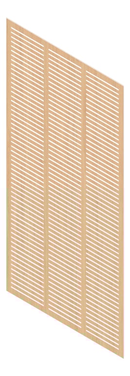 3D Presentation Image of Panel Acoustic Keystone KeyNirvana KS3 2400x1200 Polytec TasmanianOak