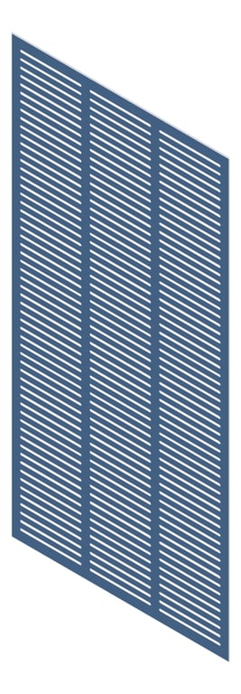 3D Presentation Image of Panel Acoustic Keystone KeyNirvana KS3 2400x1200 PrimaryBlue