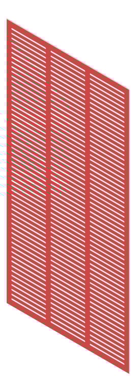 3D Presentation Image of Panel Acoustic Keystone KeyNirvana KS3 2400x1200 PrimaryRed