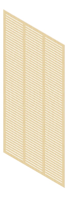 3D Presentation Image of Panel Acoustic Keystone KeyNirvana KS3 2400x1200 RawBirchPly