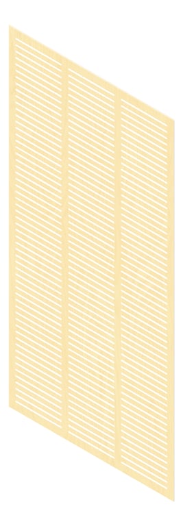 3D Presentation Image of Panel Acoustic Keystone KeyNirvana KS3 2400x1200 RotaryHoopLine