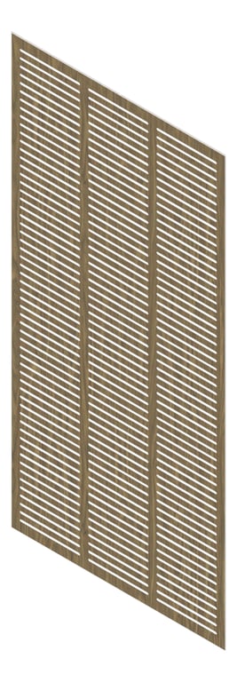 3D Presentation Image of Panel Acoustic Keystone KeyNirvana KS3 2400x1200 SepiaWalnut