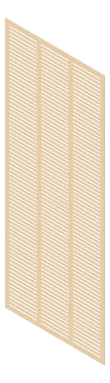 3D Presentation Image of Panel Acoustic Keystone KeyNirvana KS3 3000x1200 BlondeOak