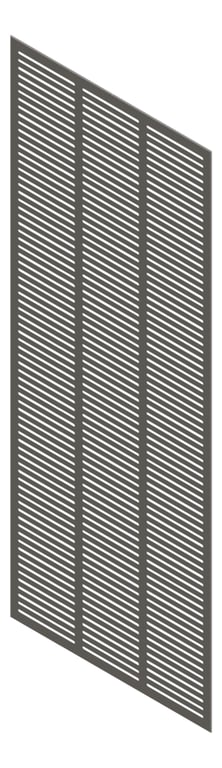 3D Presentation Image of Panel Acoustic Keystone KeyNirvana KS3 3000x1200 Charcoal