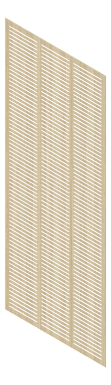 3D Presentation Image of Panel Acoustic Keystone KeyNirvana KS3 3000x1200 MaisonOak