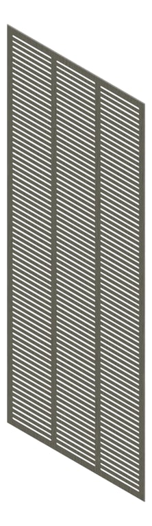 3D Presentation Image of Panel Acoustic Keystone KeyNirvana KS3 3000x1200 MidnightOak