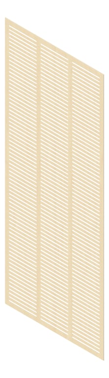 3D Presentation Image of Panel Acoustic Keystone KeyNirvana KS3 3000x1200 NordicOak