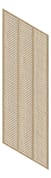 3D Presentation Image of Panel Acoustic Keystone KeyNirvana KS3 3000x1200 NotaioWalnut