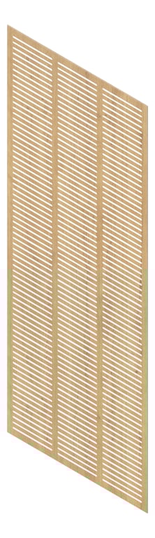 3D Presentation Image of Panel Acoustic Keystone KeyNirvana KS3 3000x1200 PlankedUrbanOak