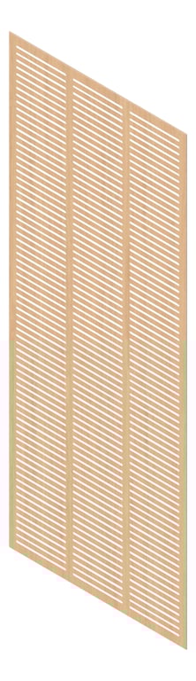 3D Presentation Image of Panel Acoustic Keystone KeyNirvana KS3 3000x1200 Polytec TasmanianOak