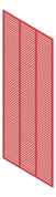 3D Presentation Image of Panel Acoustic Keystone KeyNirvana KS3 3000x1200 PrimaryRed