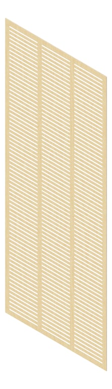 3D Presentation Image of Panel Acoustic Keystone KeyNirvana KS3 3000x1200 RawBirchPly