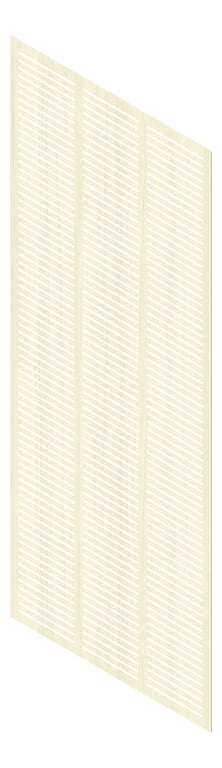 3D Presentation Image of Panel Acoustic Keystone KeyNirvana KS3 3000x1200 WhiteWood