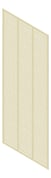 3D Presentation Image of Panel Acoustic Keystone KeyNirvana KS3 3000x1200 WhitewashedOak