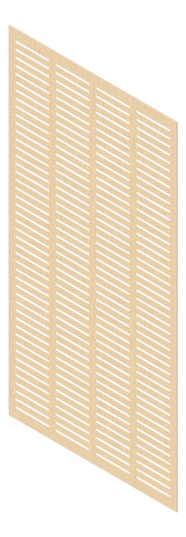 3D Presentation Image of Panel Acoustic Keystone KeyNirvana KS4 2400x1200 BlondeOak