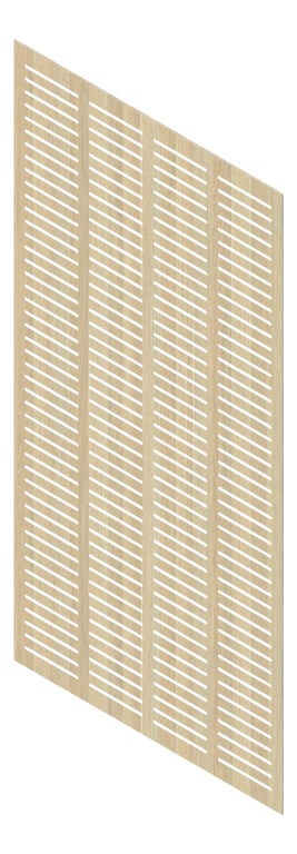 3D Presentation Image of Panel Acoustic Keystone KeyNirvana KS4 2400x1200 MaisonOak