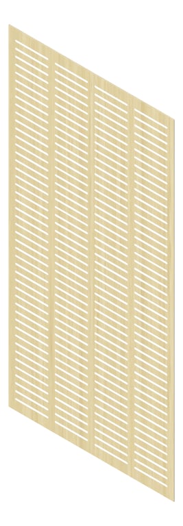 3D Presentation Image of Panel Acoustic Keystone KeyNirvana KS4 2400x1200 PlantationAsh