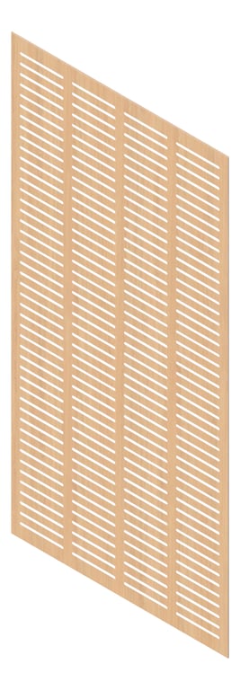 3D Presentation Image of Panel Acoustic Keystone KeyNirvana KS4 2400x1200 Polytec TasmanianOak