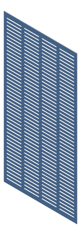 3D Presentation Image of Panel Acoustic Keystone KeyNirvana KS4 2400x1200 PrimaryBlue