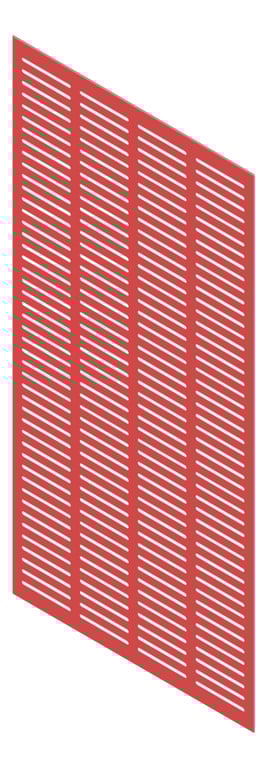 3D Presentation Image of Panel Acoustic Keystone KeyNirvana KS4 2400x1200 PrimaryRed