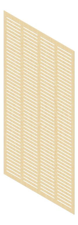 3D Presentation Image of Panel Acoustic Keystone KeyNirvana KS4 2400x1200 RawBirchPly