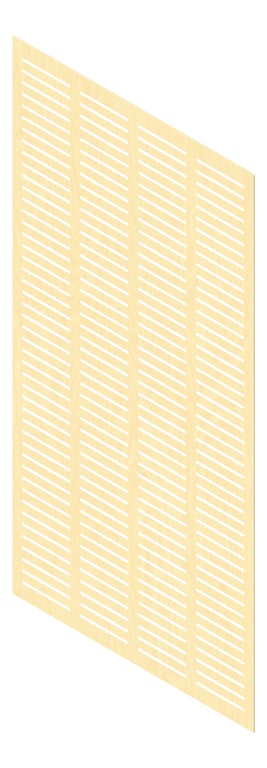 3D Presentation Image of Panel Acoustic Keystone KeyNirvana KS4 2400x1200 RotaryHoopLine