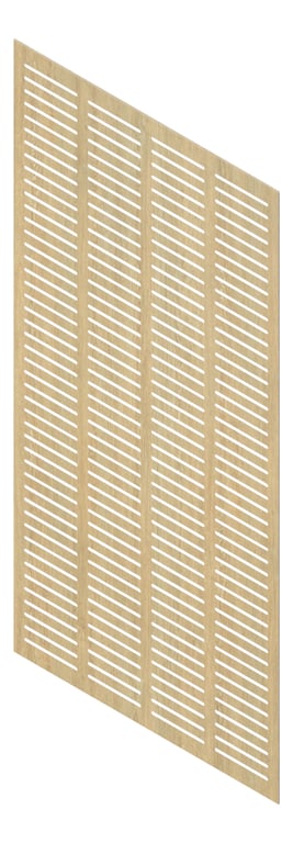 3D Presentation Image of Panel Acoustic Keystone KeyNirvana KS4 2400x1200 RuralOak