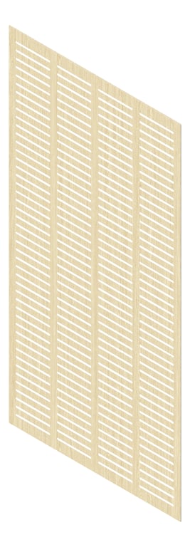 3D Presentation Image of Panel Acoustic Keystone KeyNirvana KS4 2400x1200 SeasonedOak