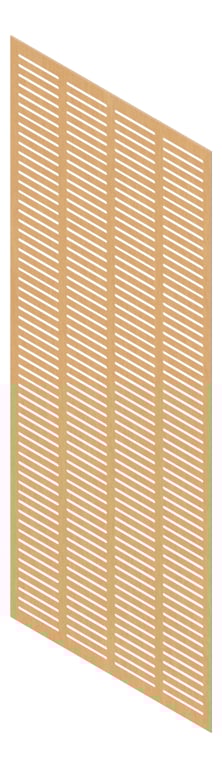 3D Presentation Image of Panel Acoustic Keystone KeyNirvana KS4 3000x1200 Blackbutt