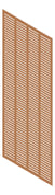 3D Presentation Image of Panel Acoustic Keystone KeyNirvana KS4 3000x1200 EuropeanWalnut