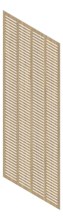 3D Presentation Image of Panel Acoustic Keystone KeyNirvana KS4 3000x1200 NotaioWalnut