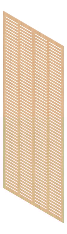 3D Presentation Image of Panel Acoustic Keystone KeyNirvana KS4 3000x1200 Polytec TasmanianOak