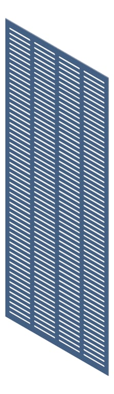 3D Presentation Image of Panel Acoustic Keystone KeyNirvana KS4 3000x1200 PrimaryBlue