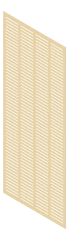 3D Presentation Image of Panel Acoustic Keystone KeyNirvana KS4 3000x1200 RawBirchPly