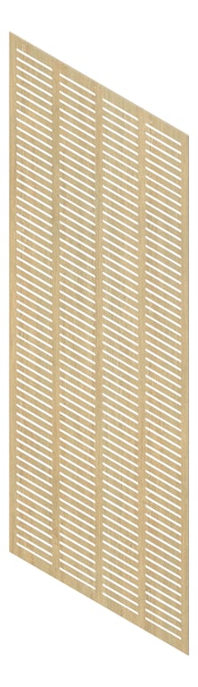 3D Presentation Image of Panel Acoustic Keystone KeyNirvana KS4 3000x1200 RuralOak